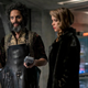 Jason Mantzoukas and Sophie Cookson.